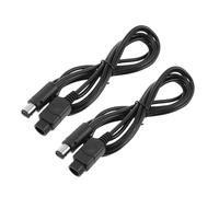 OSALADI Extensión de Cable del Mando 2 Piezas Pvc Negro para Juegos en Varias Plataformas con Transferencia de Datos Rápida