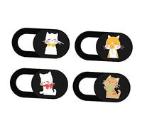 OSALADI Funda para Cámara de Privacidad para Computadora Portátil Funda Deslizante para Cámara de Computadora Diseño con Patrón de Gato