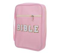 OSALADI Funda Protectora Acolchada para Biblia Mujer, Estuche Portátil Rosa sin Accesorios, Bolso Organizador con Asa, Tamaño 26x19x7,5 Cm, Adecuado para Estudio y Transporte en Iglesias