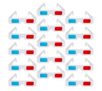 OSALADI Gafas de Cartón 3D Anaglifo Rojas y Cian 200 Unidades Lentes Ligeras para Cine Videojuegos y Visualización Educativa Compatibles Películas y Contenidos 3D