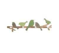 OSALADI Gancho de Madera Diseño de Pájaro Decorativo para Pared | Madera Acabado Natural, Montaje Mural Ahorra Espacio, Adecuado para Mochilas y Sombreros en Hogar