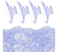 OSALADI Ganchos de Ventosa para Mesas de Cristal 20 MM 100 Unidades Mini Colgadores Reutilizables para Cocina y Baño Ventosas Pequeñas Gran Succión para Colgar Llaves y Luces de Cadena