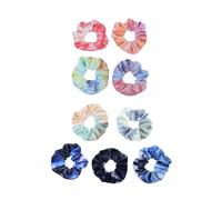 OSALADI Gomas Cabello Cremallera de Terciopelo Suave, Set de 9 Unidades Multicolor, Elásticos Resistentes y Cómodos para Coleta, Accesorios Ideales para Uso Diario y Color Color Aleatorio