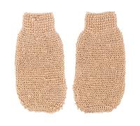 OSALADI Guantes Exfoliantes Corporales de Yute y Ramio 2 Piezas Guante Removedor de Piel Muerta para Ducha y Spa Tamaño Estándar Material Natural Ecológico Apto para Limpieza Profunda