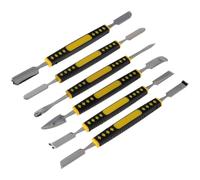 OSALADI Herramienta de Palanca Metálica para Desmontaje, Doble Cabeza Plana, Moldeada por Inyección, Mango Antideslizante, para Teléfonos, Portátiles y Tablets, Kit Compacto