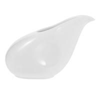 OSALADI Jarra de Cerámica para Salsa de 100Ml Dispensador para Leche y Jarabe Taza para Café Base Antideslizante y Boquilla Guía Adecuado para Cafeterías Restaurantes y Uso Doméstico