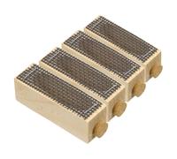 OSALADI Jaula de Madera para Cría de Reinas 4 Unidades Jaula Protectora Ventilada de Madera Natural Transporte y Manejo Seguro para Apicultura en Colmenas Suministros para Granjas y