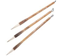 OSALADI Juego de 3 Pinceles Chinos para Caligrafía y Pintura, Material Versátil Mango Cómodo, Adecuado para Estudiantes y Práctica en Casa