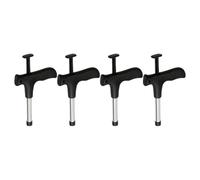 OSALADI Juego de 4 Perforadoras Manuales para Cocos Mini Herramienta Compacta para Abrir Agujeros Pequeños Cocos Diseño Ergonómico y Portátil para Uso Casa Aire Libre