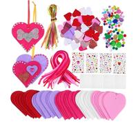 OSALADI Juego de Pegatinas de Espuma EVA para Manualidades de San Valentín Corazones Autoadhesivos Purpurina Kit Decorativo Versátil Álbumes de Recortes 1 Set
