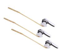 OSALADI Kit de 3 Piezas Palanca de Descarga de Inodoro de Cobre y Abs Triple Orificio para Colgar, Fácil Instalación y Versátil para Baño U Hotel
