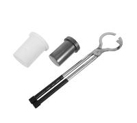 OSALADI Kit de Fundición de Joyería con Crisol de Grafito Pinzas Metálicas Largas para Manipulación Segura para Fundir Plata y Talleres y Laboratorios