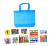 OSALADI Kit de Geometría Educativo con y Palitos Contadores Juego Didáctico para Desarrollar Pensamiento Lógico de Preescolar y Primaria con Caja Portátil Organizada para Aula y