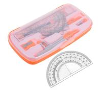 OSALADI Kit De Geometría Matemática para Estudiantes Compás Transportador Regla Lápiz Borrador Útiles Escolares Bonitos