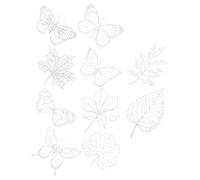 OSALADI Kit DIY Cianotipo 10 Plantillas Impresión Papel para Manualidades Creativas Material Sensitivo para Fotografía Azul Paquete Completo para Arte y Scrapbooking