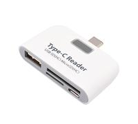 OSALADI Lector De Tarjetas Tipo c Portátil Concentrador USB c Compatible con Chromebook