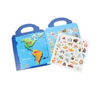 OSALADI Libro de Pegatinas Educativo para Libro de Actividades con del Juguete Cognitivo Seguro para Preescolar Estimula Imaginación y Aprendizaje Temprano
