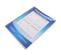 OSALADI Libro de Registro de Mensajes Telefónicos A4 con Diseño Delgado y Hojas Duplicadas en Papel Azul, Encuadernado en Espiral para Oficina y Escuela