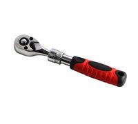OSALADI Llave De Trinquete Telescópica 1/4 Pulgada Trinquete Flexible Liberación Rápida Mango Antideslizante Color Rojo