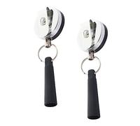 OSALADI Llavero Antirrobo Telescópico Cable De Acero, Capuchón De Silicona para Bolígrafo, 2 Piezas, Hebilla Multifuncional para Uso Diario y Oficina