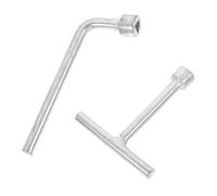 OSALADI Llaves de Desmontaje para Tornillos de Cabeza Triangular de Acero Inoxidable M8, Tipos L y T, Herramienta Ligera para Uso en Lámparas y Farolas