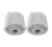 OSALADI Malla Protectora para Canaletas de Aluminio 2 Rollos 5 Pulgadas X 20 Pies Filtro de Hojas Cubierta para Drenaje de Techos Exteriores Protección contra Obstrucción y Desechos