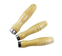 OSALADI Mango de Madera para Lima Ergonómico 5 Pcs Agujero Interior 6.8 Mm Mango para Herramienta de Corte para Carpintería