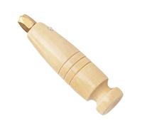 OSALADI Mango Reemplazable para Punzón de Madera Kit de Accesorios para Trabajar Cuero Herramienta Artesanal Mango de Madera Natural Adecuado para Manualidades y Costura de Cuero