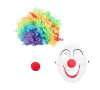 OSALADI Máscara de Payaso Sonriente Nariz de Esponja, Accesorio | Kit de Fiesta, Tela Ligera, para Calle y Celebraciones, Genera un Look Misterioso y Divertido