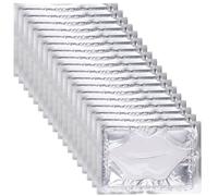 OSALADI Mascarilla Labial de Colágeno Hidratante y Nutritiva 25 Unidades Blancas Almohadillas de Gel Cuidado y Exfoliación de Labios Antiarrugas y Revitalizante para Mujer