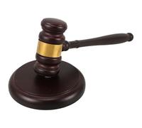 OSALADI Mazo de Justicia de Madera Duradero Bloque de Sonido para Subastas y Sala de Tribunal, Diseño Elegante para Jueces y Subastadores Profesionales