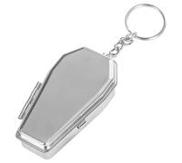 OSALADI Mini Cenicero De Metal Cenicero De Bolsillo Forma De Ataúd para Uso Coche Llavero Decorativo