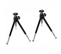 OSALADI Mini Trípode Telescópico para Móvil Soporte Multiposición Portátil para Transmisión y Fotografía de Mesa Uso Profesional y Personal Color Negro 2 Unidades