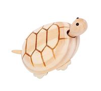 OSALADI Miniatura Tortuga de Madera Escultura Artesanal sin Pintura Decorativo para Hogar y Oficina Diseño Seguro para Cómodo para Agarre
