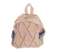 OSALADI Mochila de Mujer de Rafia Tejida Color Caqui, Gran Capacidad, Bolso Casual para Viaje y Universidad, Mochila Escolar Ajustable para Estudiantes y Uso Diario