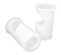 OSALADI Molde de Silicona para Candelabros DIY 2 Piezas Pequeño y Grande Molde Cilíndrico Forma de Corazón Flexible y Reutilizable para Manualidades en Casa y Escuela