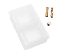 OSALADI Moldes de Silicona para Caja de Anillos Set de Almacenamiento Diy para Manualidades Incluye Imán y Bisagras de Latón