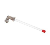 OSALADI Monitor de Nivel de Agua con Tubo Acrílico Transparente de 20 CM para Tanques y Calderas, Indicador Visual con Conector de 3/8, Soporta Altas Temperaturas para Uso en Piscinas