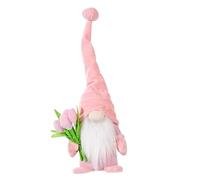 OSALADI Muñeca Coleccionable de Tulipán Rosa para Decoración del Hogar Resistente al Desgaste Muñeco Delicado de Escritorio Adecuado para Día Madre y Obsequio Decorativo