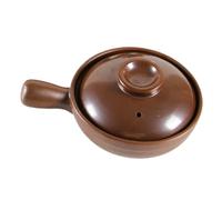 OSALADI Olla de Cerámica Resistente al Calor Asas Laterales, Fácil de Limpiar y Multifuncional para Guisar Arroz, Fideos y Sopa en Cocina Casera