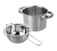 OSALADI Olla para Derretir Chocolate de Acero Inoxidable 304 Diseño de Gran Capacidad 400ml Adecuado para Chefs y Baño María Multiusos