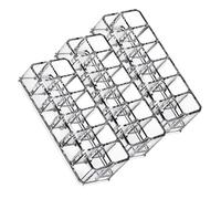 OSALADI Organizador de Pintalabios de Escritorio de 12 Compartimentos Expositor para Brillo de Labios y Cosméticos Soporte Multirejilla Delicado para Maquillaje Hogar o Tocador Set de