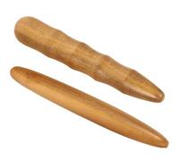 OSALADI Palo de masaje de madera retro 2 piezas para acupresión corporal uso en interiores después de una caminata larga