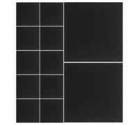 OSALADI Paneles Diseño de Fieltro Autoadhesivos Acústicos para Negro Control de Ruido de Pegamento Trasero, Fácil Instalación Paquete de 12 Unidades para Estudios y Espacios de Trabajo