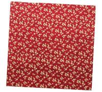OSALADI Paño de Embalaje Japonés Cuadrado Rojo con Diseño de Flores de Ciruelo Tela Reutilizable para Envolver Bentos Cajas de Regalo y Picnic Tela Ecológica Lavable y Duradera