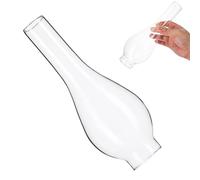 OSALADI Pantalla de Vidrio para Lámpara de Aceite Transparente, Diámetro 5 Cm, 38 Agujeros para Chimenea, Pantalla Resistente al Viento y Alta Temperatura, Repuesto para Lámpara