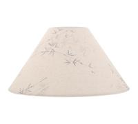 OSALADI Pantalla Estilo Nórdico Minimalista de Lámpara de Tela Beige Patrón Floral, Compatible E27, Difusora de Luz Uniforme para Comedor y Dormitorio