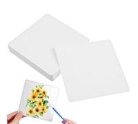 OSALADI Papel de Acuarela en Blanco, 50 Hojas Cuadradas Resistentes y Adecuadas para Diversas Técnicas de Acuarela en Aula y Dibujo Artístico