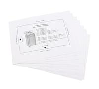 OSALADI Paquete de Aceite para Trituradora de Papel Portátil 8 Hojas, Fácil de Usar y Material Plástico Blanco para Oficina y Escuela