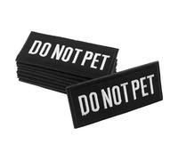 OSALADI Parche Bordado para Chaleco de Perro de Servicio 8 Unidades Parche de Entrenamiento y Oficial de Seguridad Tamaño 9X4 CM Color Negro para Arnés de Animales de Asistencia y Uso